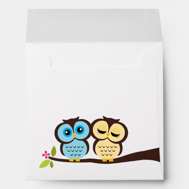 Lovely Owls Envelopes (Back (Bottom))