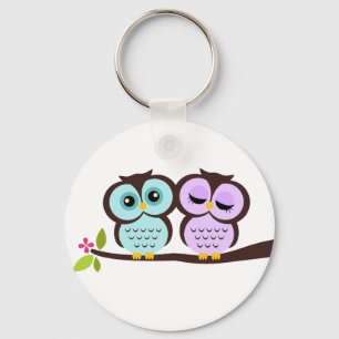 Lovely Owls Key Ring