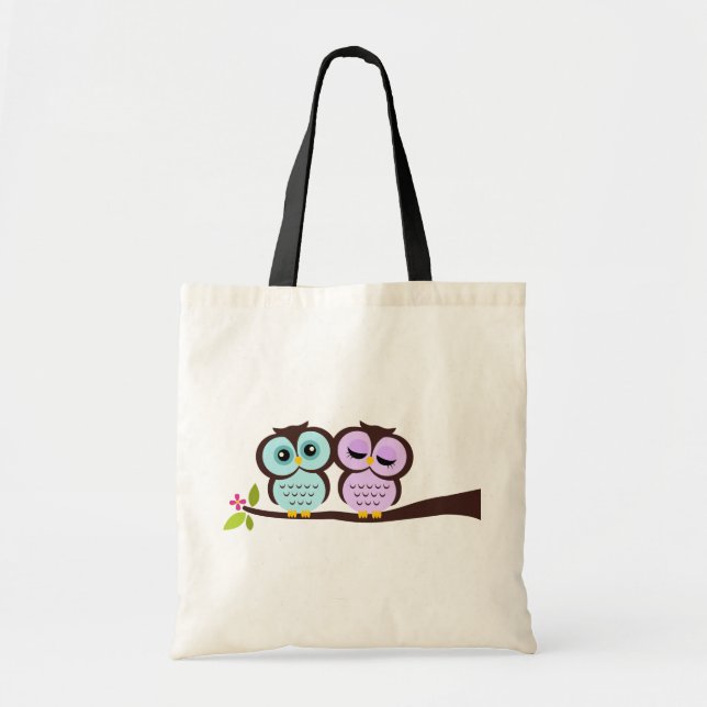 Lovely Owls Tote Bag (Front)
