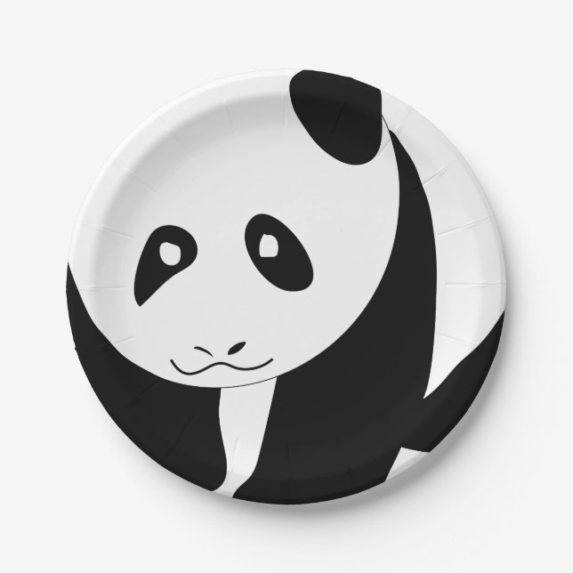 Lovely panda paper plate (Front)