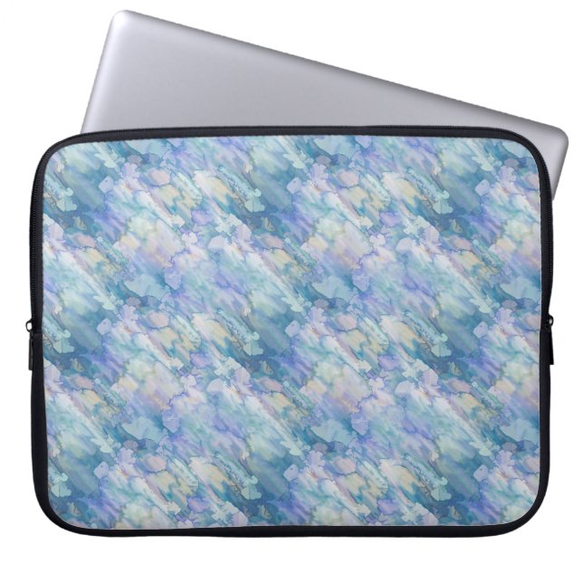 Lovely Pastel Blue & Pink  Laptop Sleeve 15 inch (Front)