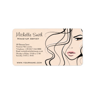 Lovely pastel make up artist branding label