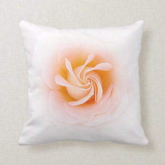 Lovely Peach Coloured Rose Cushion