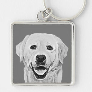 Lovely Pencil Labrador Retriever Key Chain