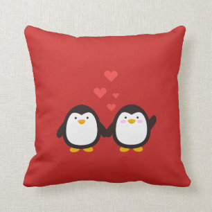 lovely penguins cushion