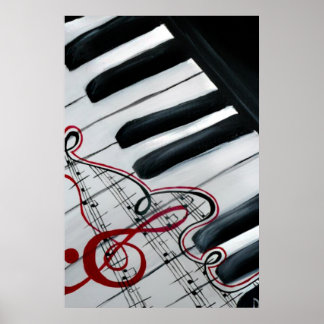 Lovely Piano Poster