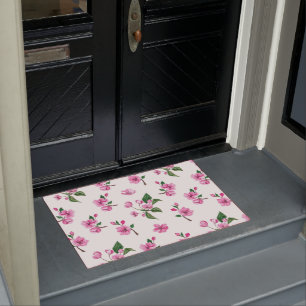 Lovely Pink Cherry Blossom Doormat