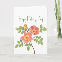 Lovely Pink Coral Floral Mother's Day