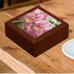 Lovely Pink Cymbidium Orchids Floral Gift Box<br><div class="desc">For Orchid lovers! Store trinkets,  jewellery and other small keepsakes in this wooden gift box with ceramic tile that features the photo image of a spray of pink Mini Cymbidium Orchids,  commonly known as Boat Orchids. A lovely,  floral design! Select your gift box size and colour.</div>