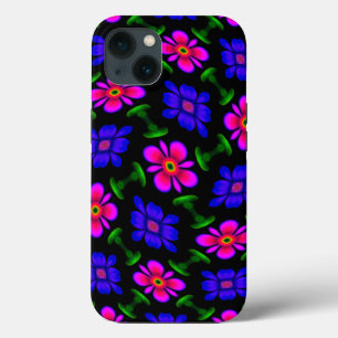 Lovely Pink Flowers Pattern iPhone 13 Case