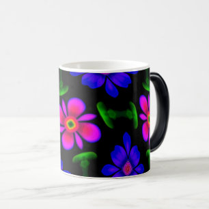 Lovely Pink Flowers Pattern Magic Mug