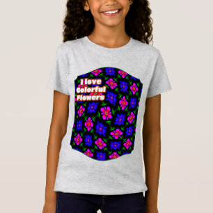 Lovely Pink Flowers Pattern T-Shirt