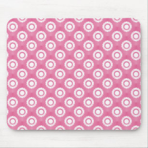 Lovely Pink Funky Flower Mousepad