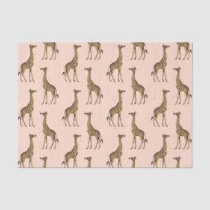 Lovely Pink Giraffe  Tissue Paper