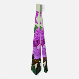 Lovely Pink Rhododendrons Tie