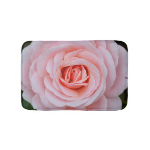 Lovely pink rose bath mat