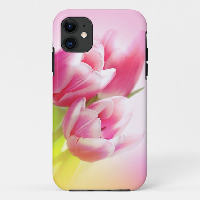 Lovely pink tulips Case-Mate iPhone case (Back)