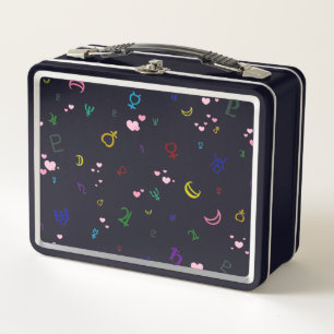 Lovely Planets Metal Lunch Box