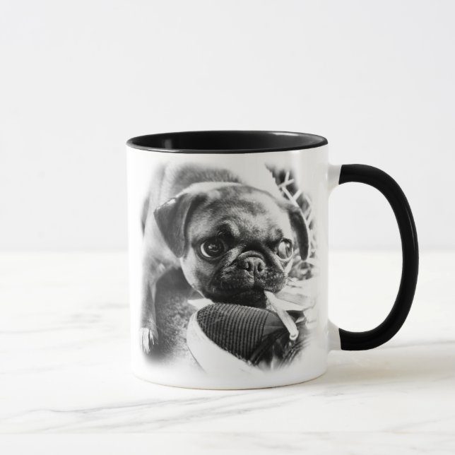 Lovely Playfull Mops Mug (Right)