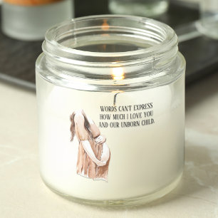 Lovely Pregnancy Wife Gift With Romantic Quote Heart Sticker