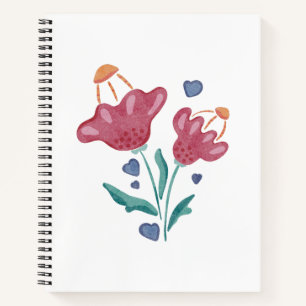 Lovely Psychedelic Flowers Notebook