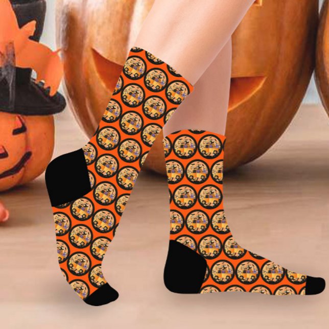 Lovely Pumpkin Halloween Socks (Creator Uploaded)