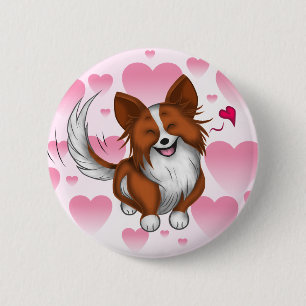 Lovely Puppy 6 Cm Round Badge