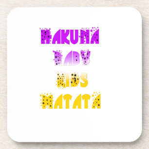 Lovely Purple and Yellow Hakuna Matata Baby Kids G Coaster