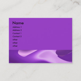 lovely purple business card