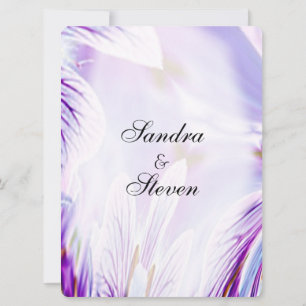 Lovely Purple Floral Invitation