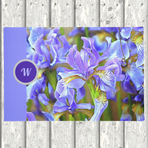 Lovely Purple Irises in May Personalised Doormat