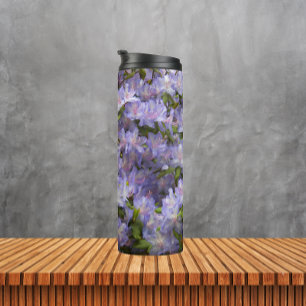 Lovely Purple Rhododendrons Floral Thermal Tumbler
