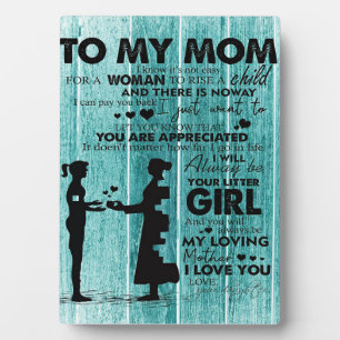 Lovely Quotes To My Mum Gift For Mother Plaque