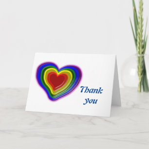 lovely rainbow heart card