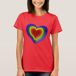 lovely rainbow heart T-Shirt