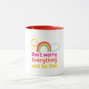Lovely Rainbow, Sun and Cloud Mug