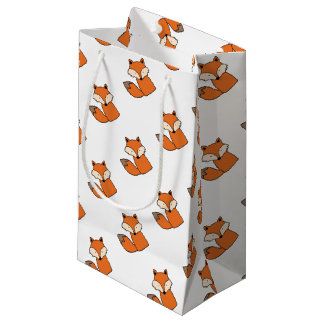 Lovely red fox small gift bag