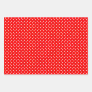 Lovely Red Polka Dot Wrapping Paper Sheet