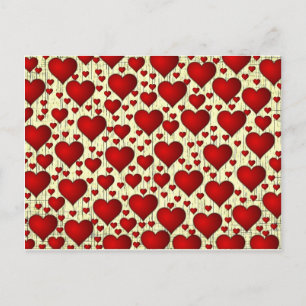 Lovely Red Valentine Heart Attack Holiday Postcard