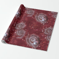 Lovely Red & White Beaded Feathered Pearl Velvety