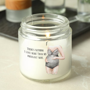 Lovely Romantic Pregnancy Wife Gift With Quote Heart Sticker