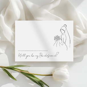 Lovely Romantic Will You Be My Bridesmaid Proposal Invitation