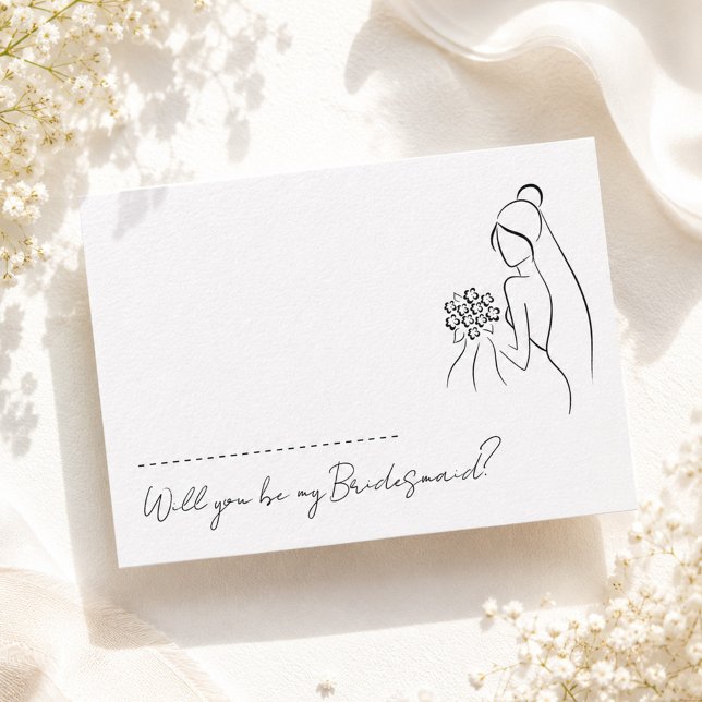 Lovely Romantic Will You Be My Bridesmaid Proposal Invitation (Creator Uploaded)
