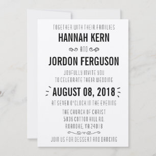 Lovely Rustic Kraft Wedding Invitation