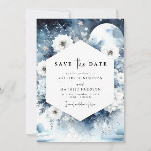 Lovely Rustic Moonlit Wedding Save The Date