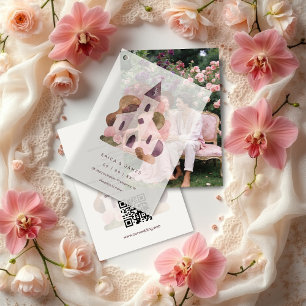 Lovely Rustic Pink Tones Church Wedding Vellum Invitations