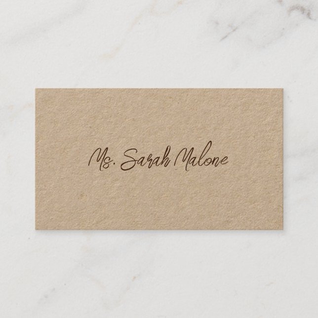 Lovely Script Graduation Name Calling Card (Front)