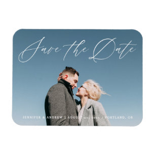 Lovely Script   Save The Date Magnet