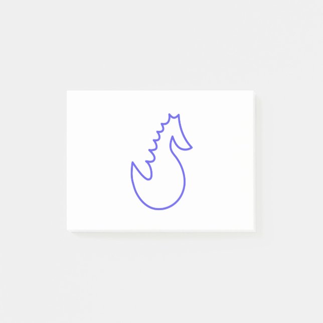 Lovely Seahorse Post-it Notes (Front)