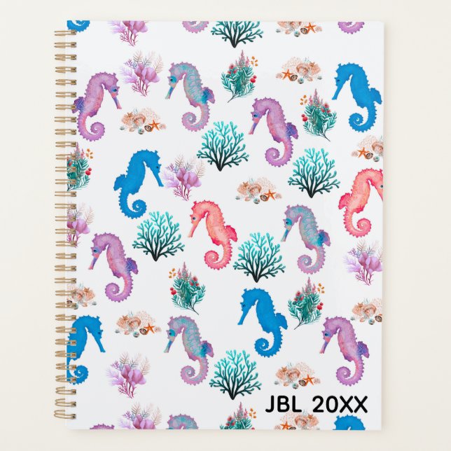 Lovely Seahorses Planner (Front)